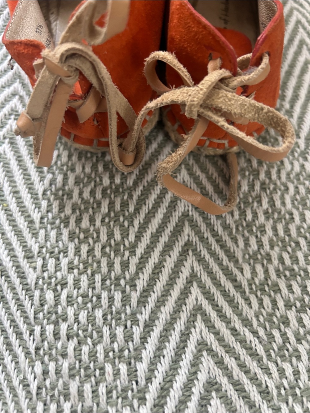 House of Harlow Burnt Orange Suede Slip-On Espadrilles - Picture 8 of 10